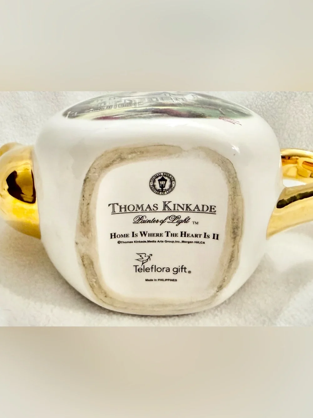 Vintage Teapot Thomas Kinkade Home Is Where The Heart Is II Collectible